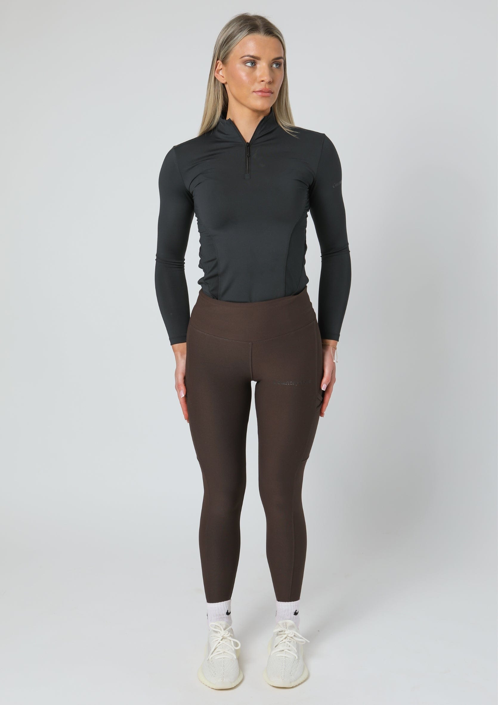 Leggings zum Anziehen für jeden Tag (Braun)