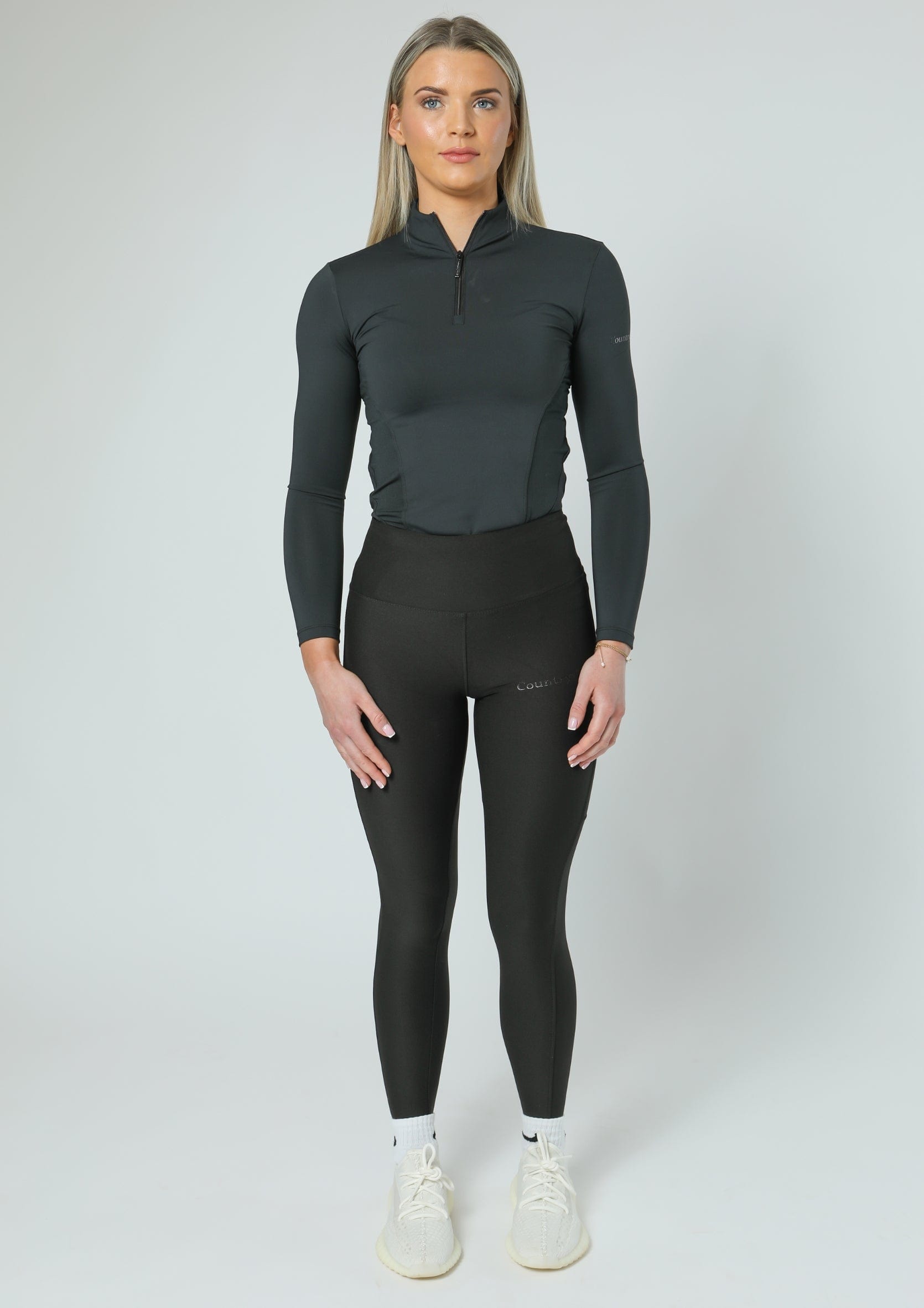 Leggings zum Überziehen für jeden Tag (Schwarz)