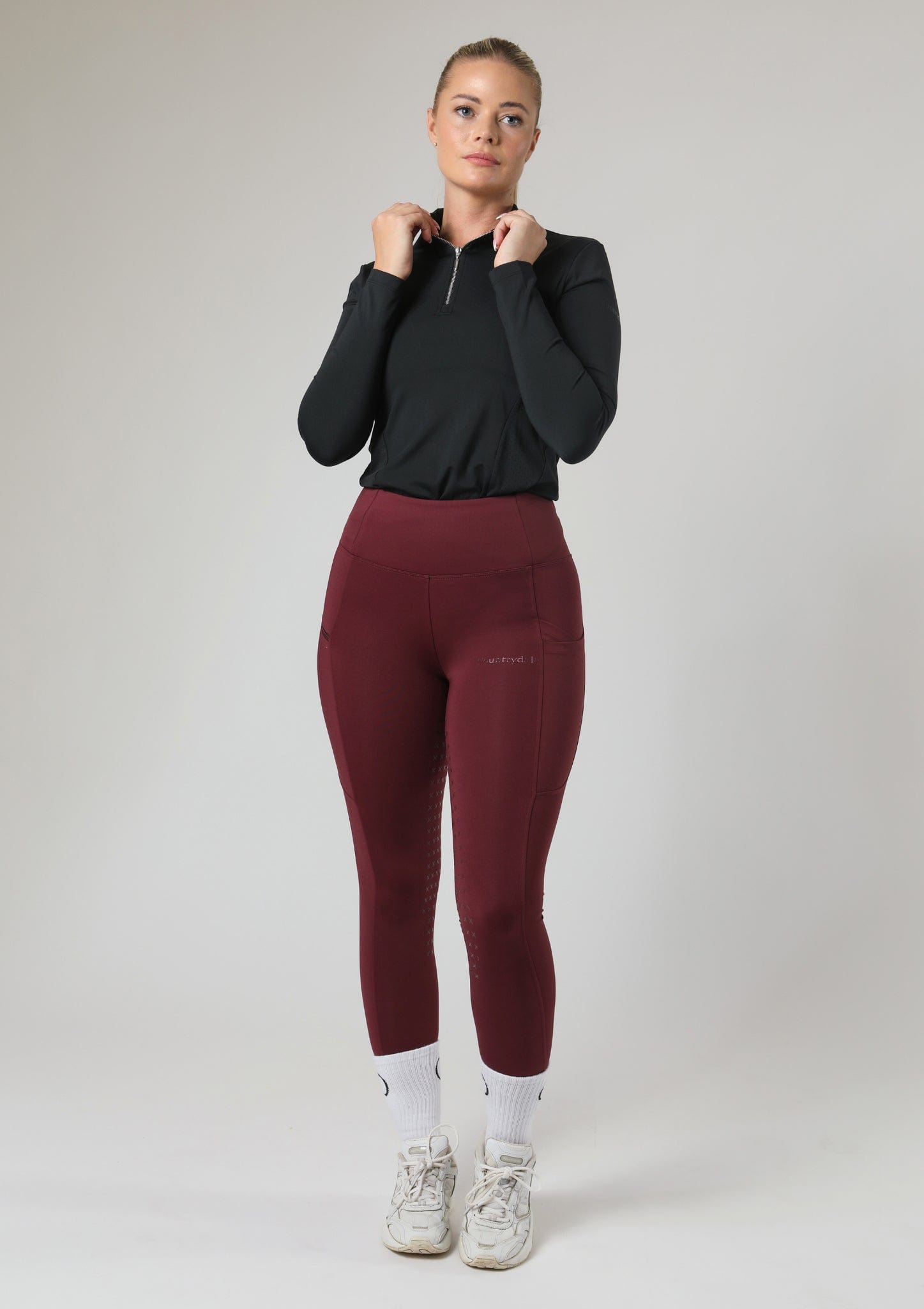 ThermoDry Full Seat Riding Leggings (Mulberry)