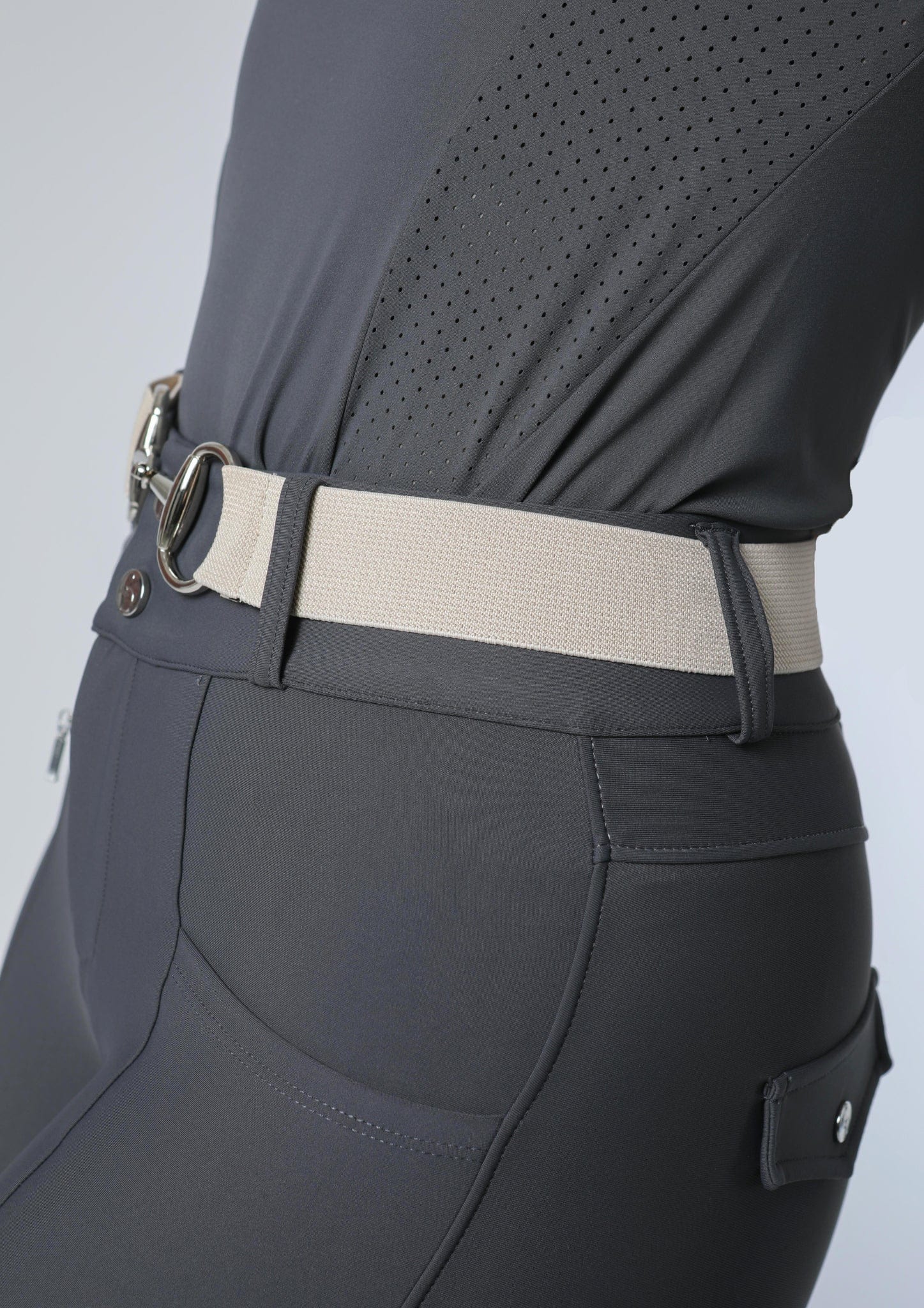 Adjustable Snaffle Belt (Beige)