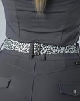 Adjustable Snaffle Belt (White Leopard)