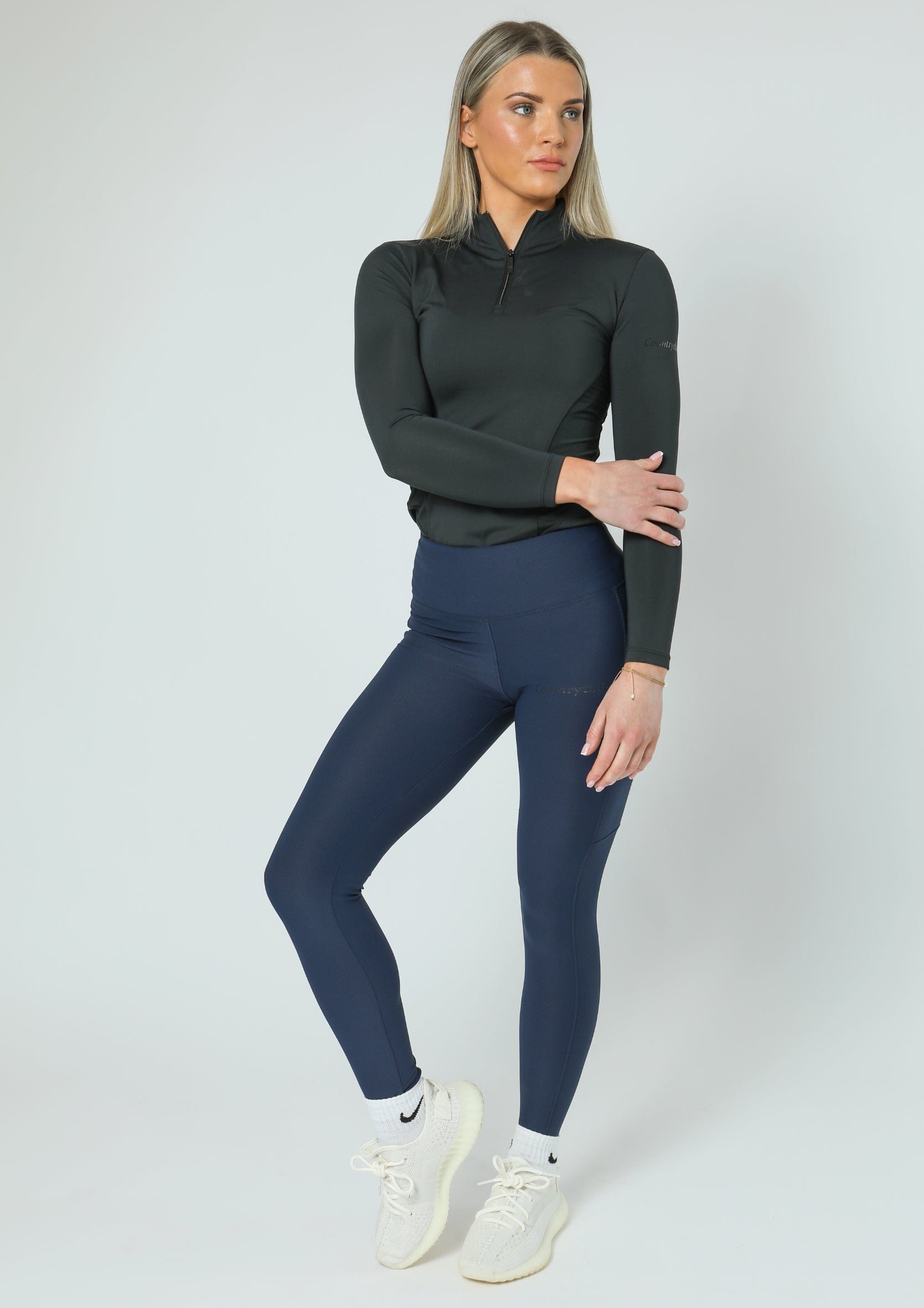 Everyday Pull On Leggings (Navy) - Main Image