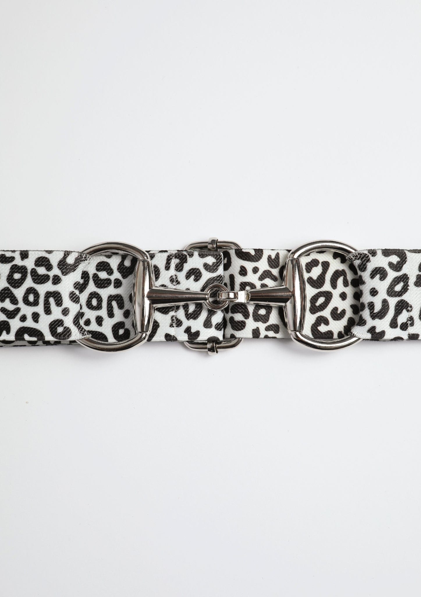 Adjustable Snaffle Belt (White Leopard)