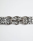 Adjustable Snaffle Belt (White Leopard)
