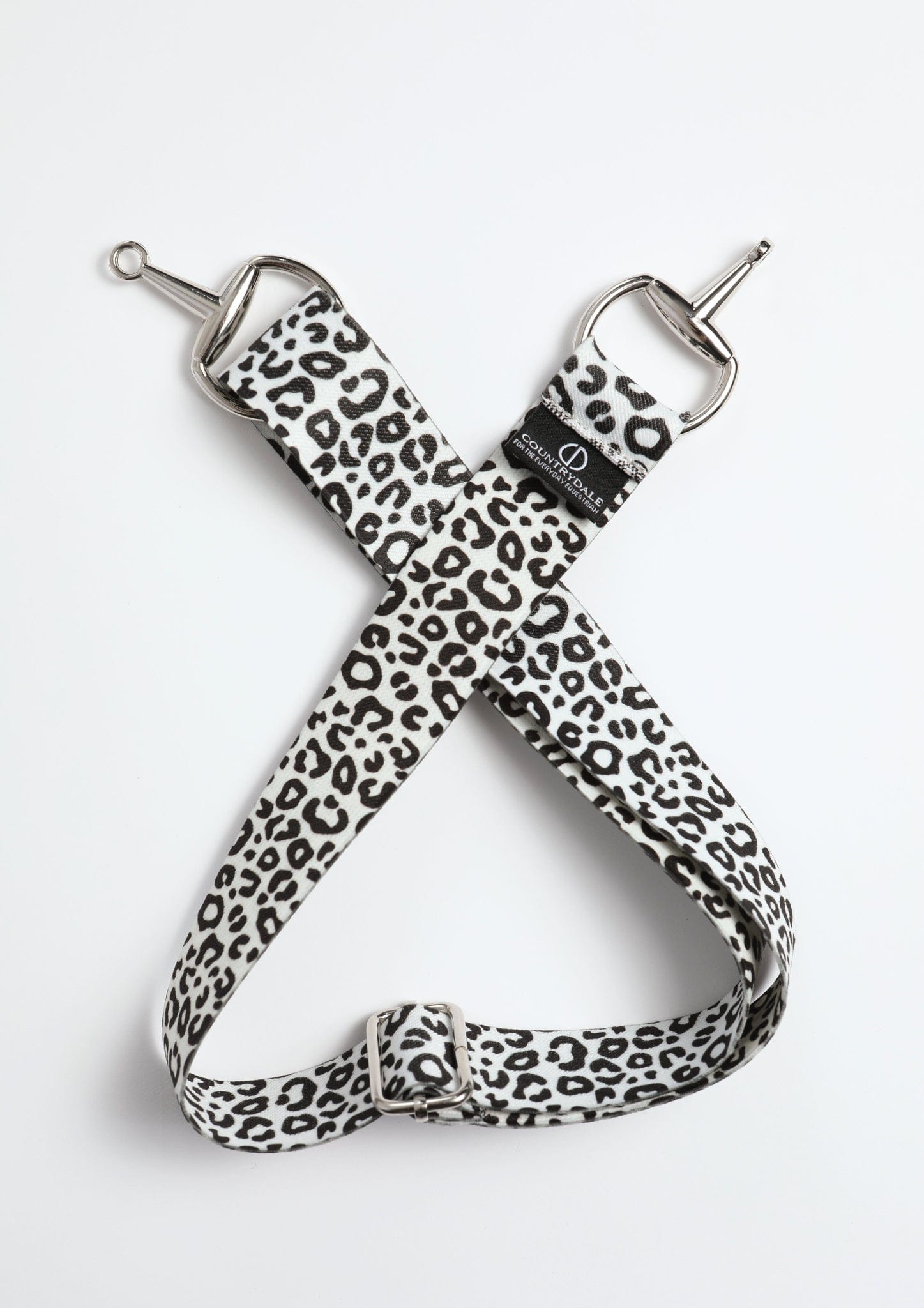 Adjustable Snaffle Belt (White Leopard)