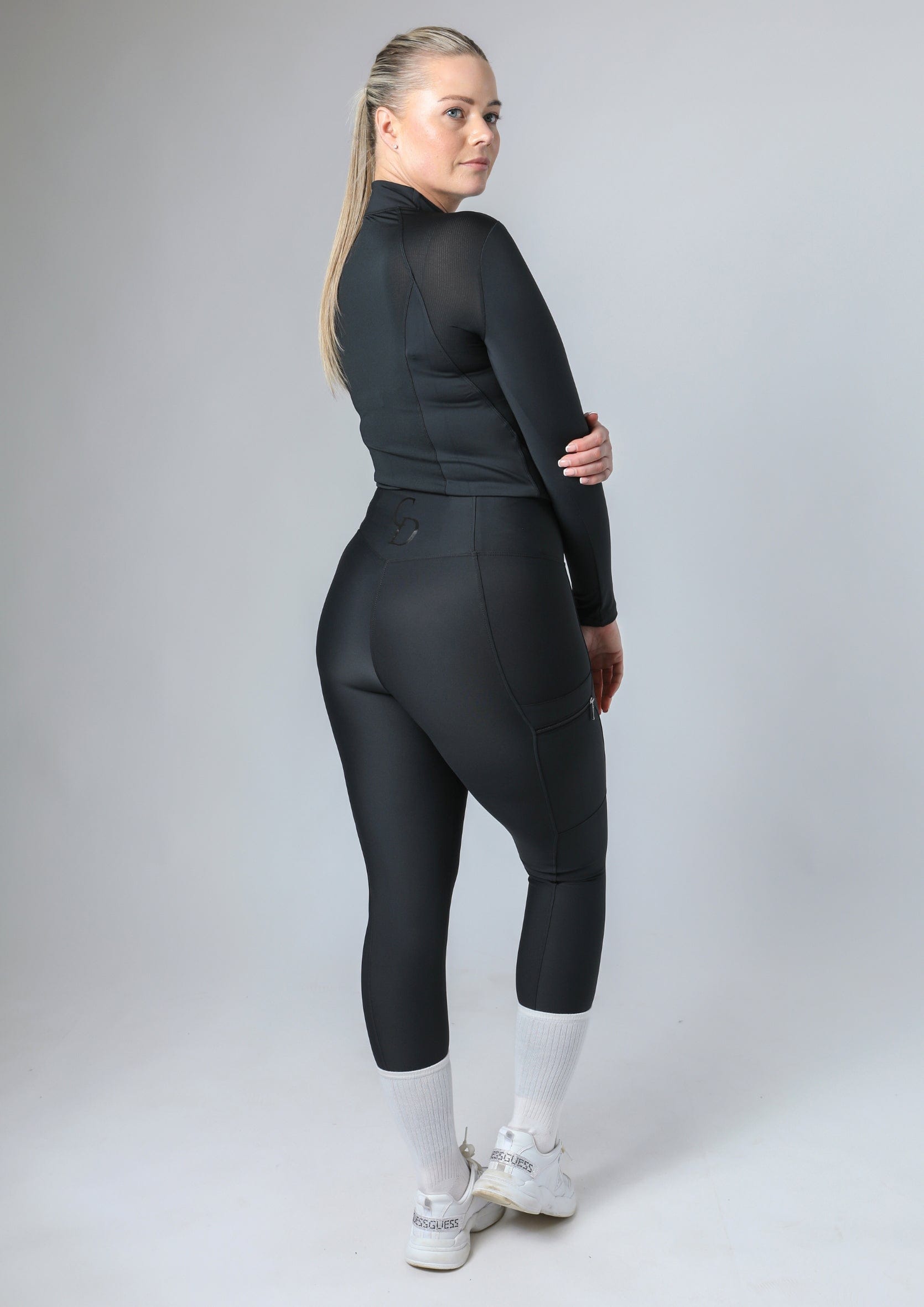 Classic Pull On Riding Leggings (Black)