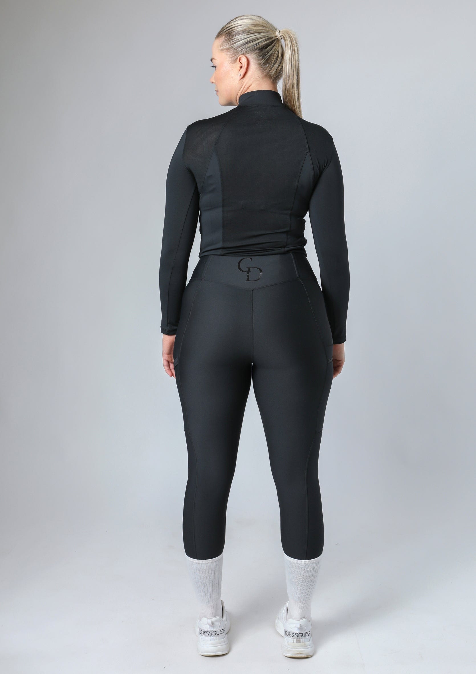Classic Pull On Riding Leggings (Black)
