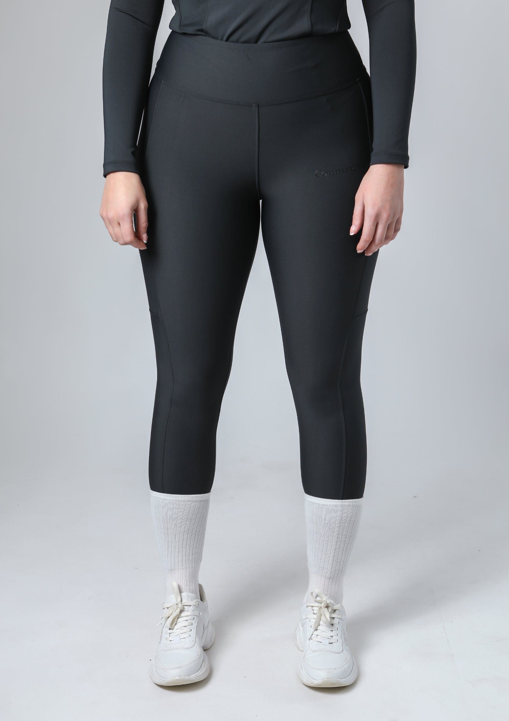 Classic Pull On Riding Leggings (Black)