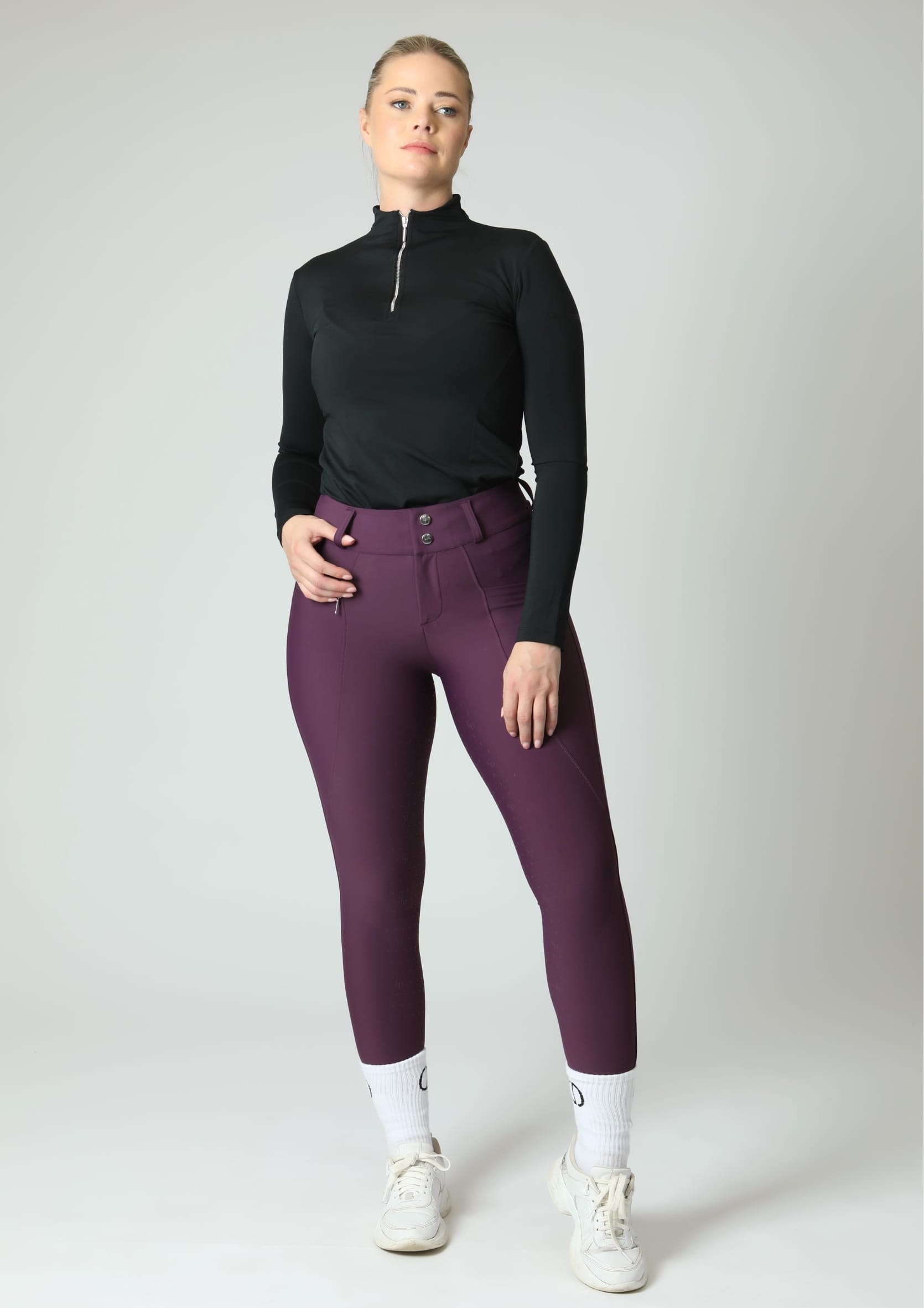 Pantalon d'équitation Protech (Prune)