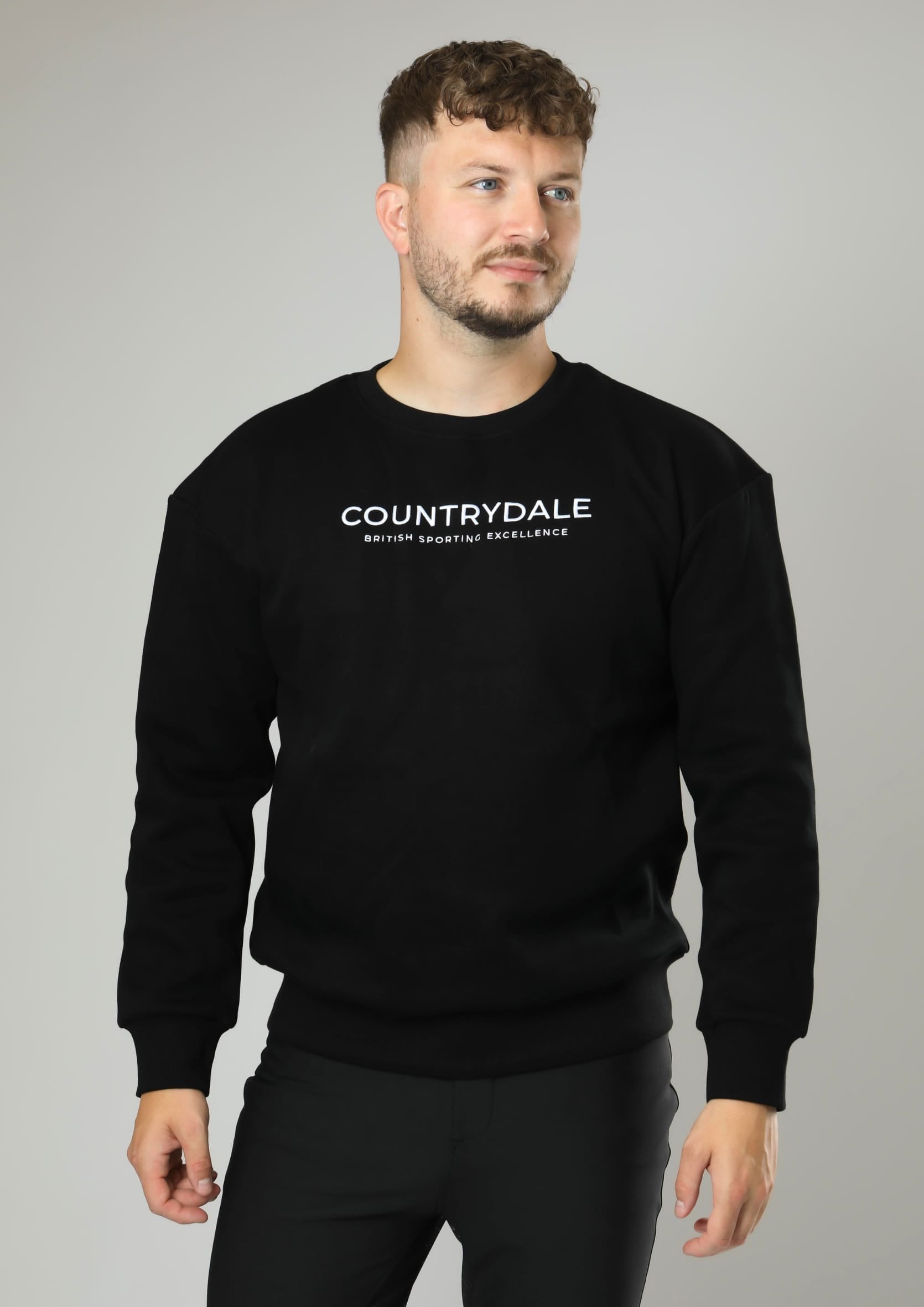 Mens Kensington Crew Neck Jumper (Black)