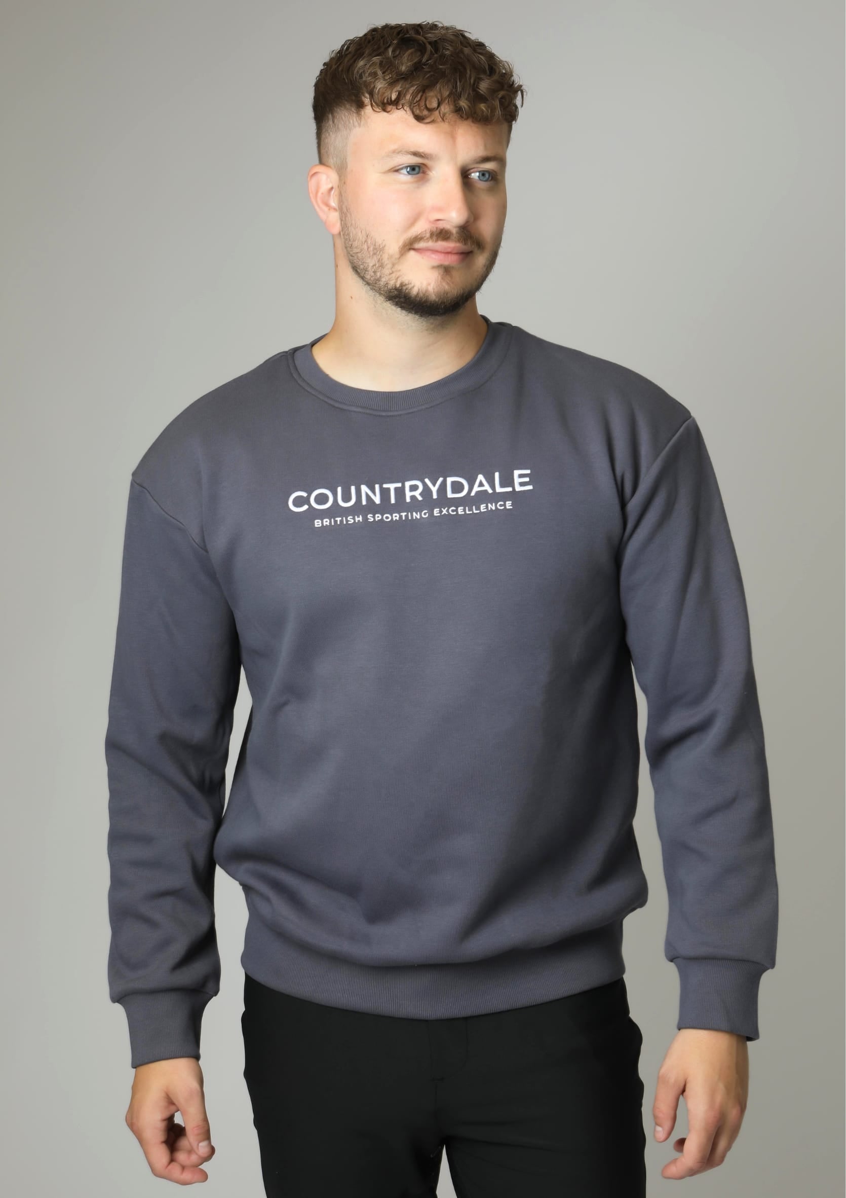 Mens Kensington Crew Neck Jumper (Charcoal)
