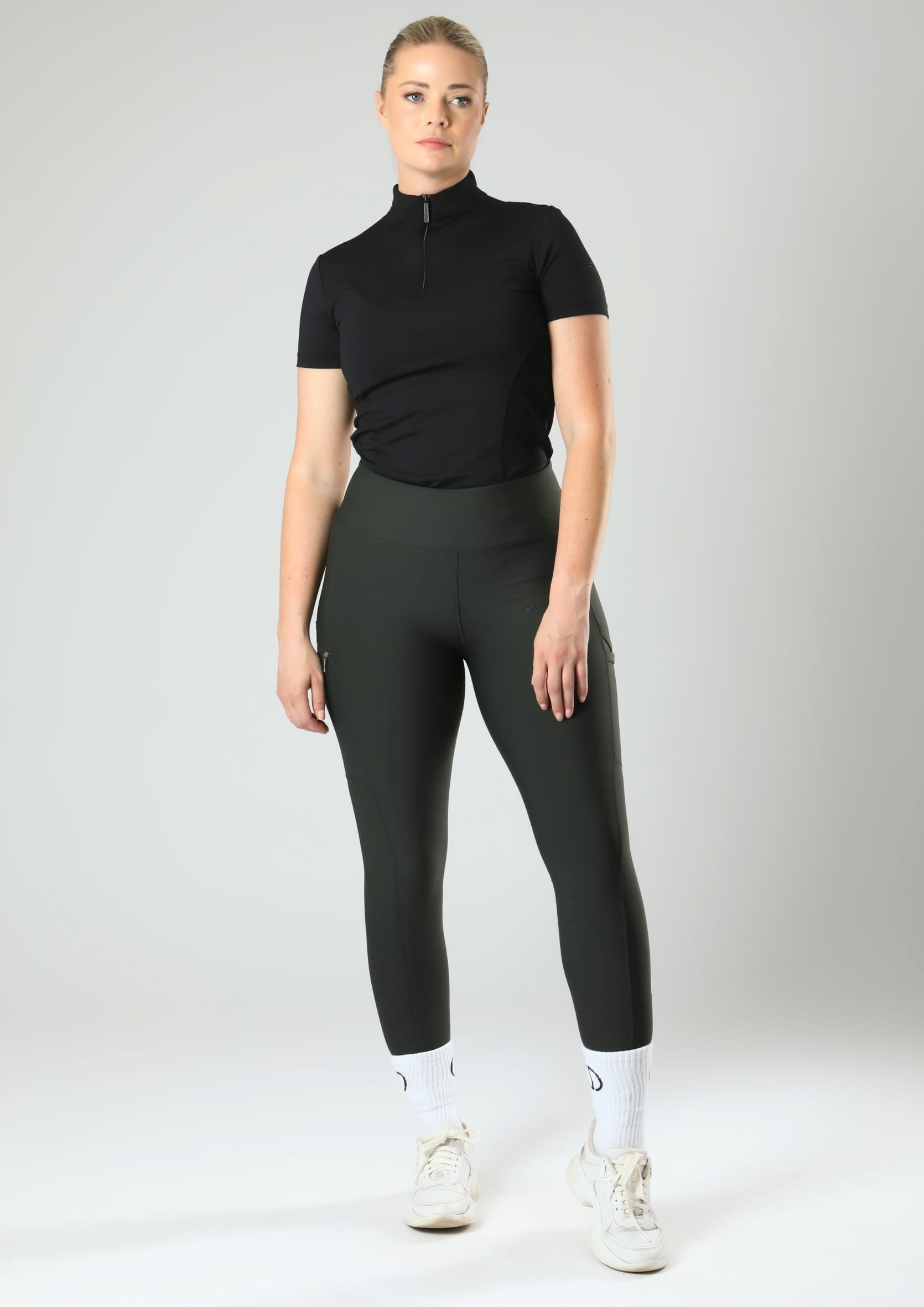 Motion Full Seat Riding Leggings (Forest Green)
