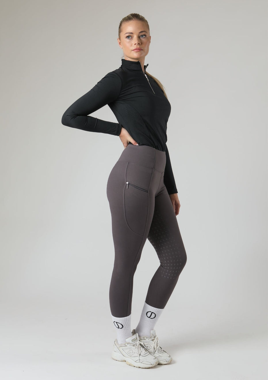 ThermoDry Full Seat Riding Leggings (Slate Grey) – Countrydale