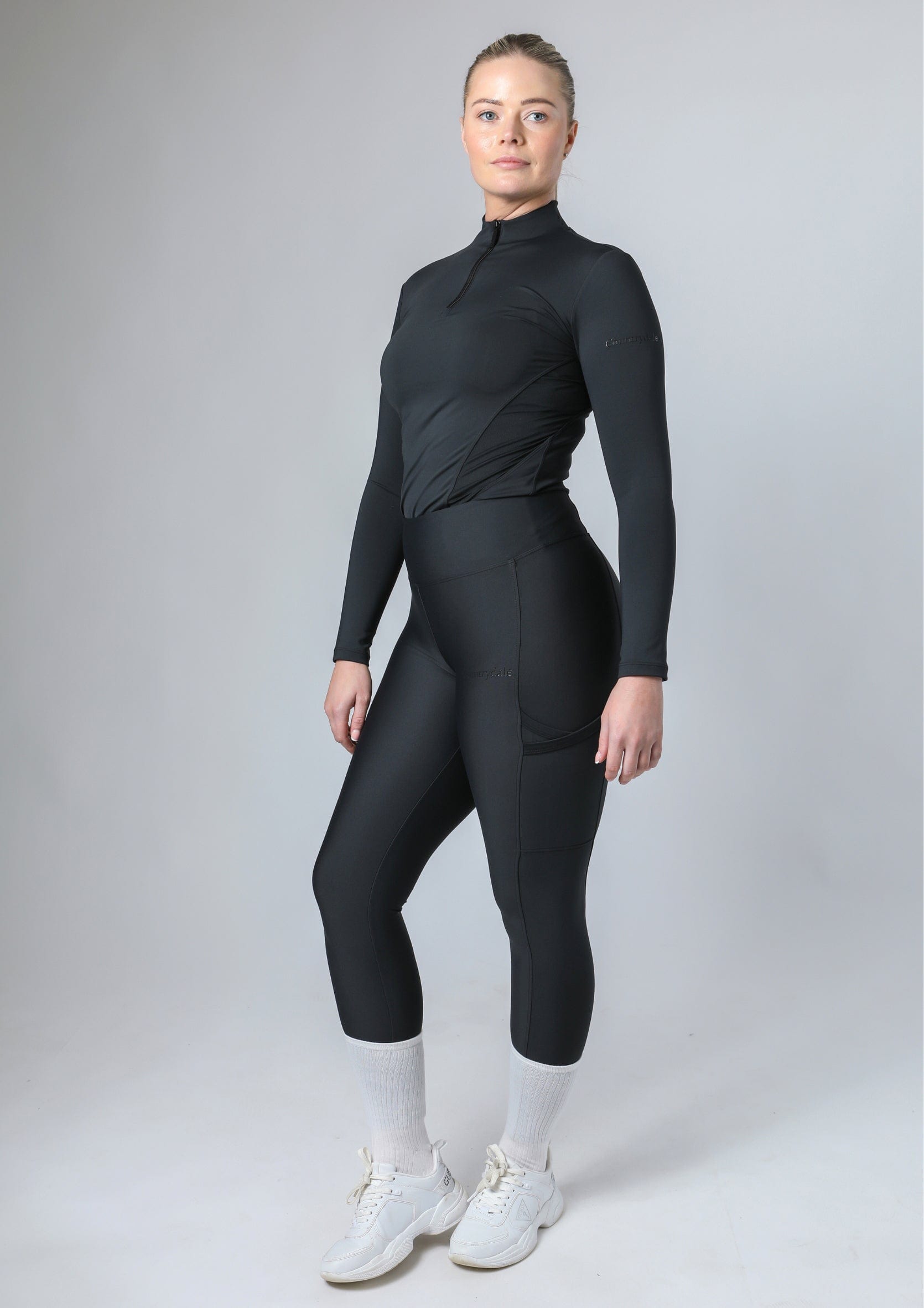 Classic Pull On Riding Leggings (Black)