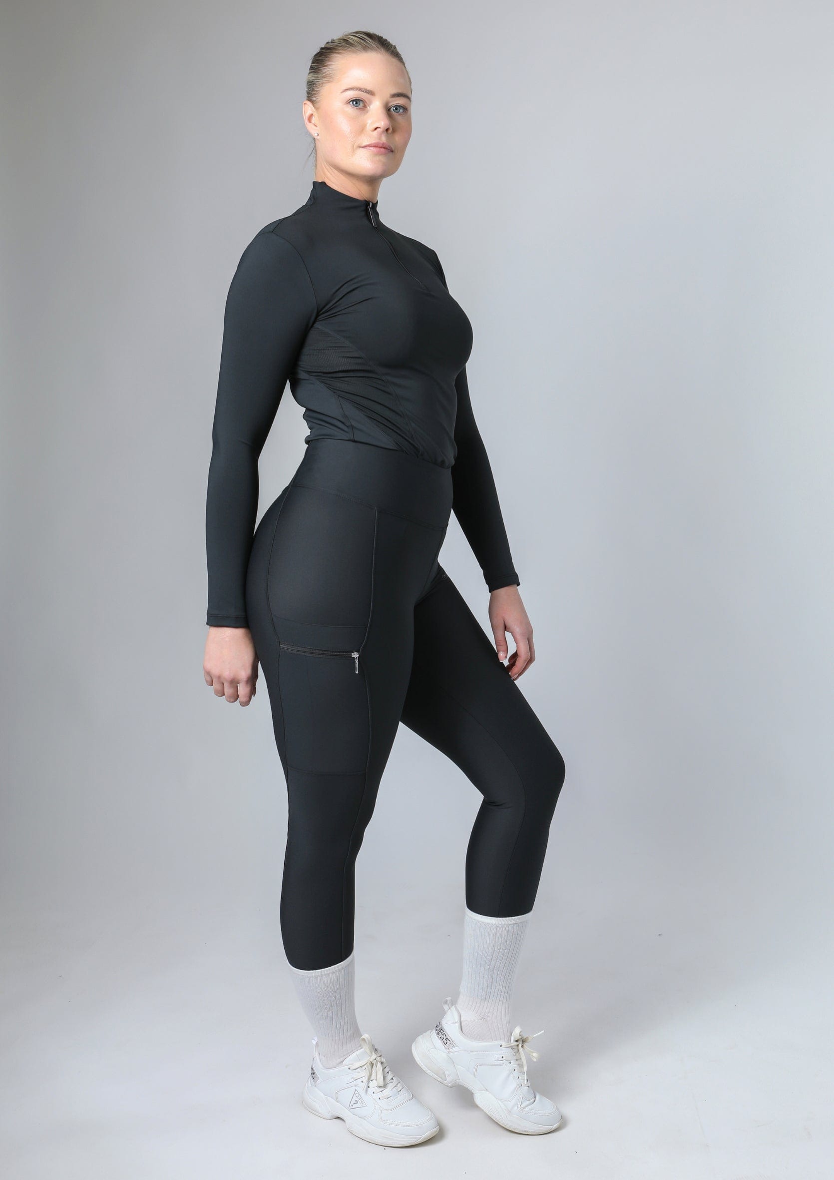 Classic Pull On Riding Leggings (Black)