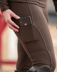 Classic Pull On Riding Tights (Brown)