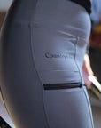 Knee Patch Comfi-Wear Riding Tights (Wine)