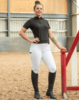 Classic Pull On Riding Tights (White)