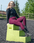 Knee Patch Comfi-Wear Riding Tights (Wine)
