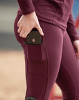 Classic Pull On Riding Tights (Wine)